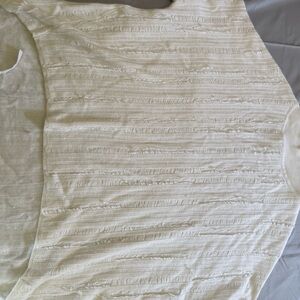 Elegant Cream Women's Textured Blouse